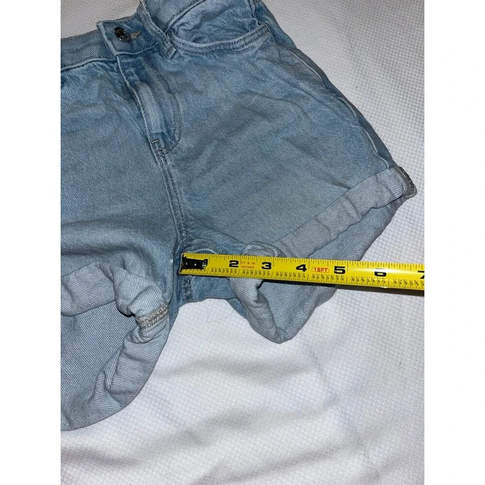 Girl’s Primark Light Wash Denim Mom Shorts Size 8/9